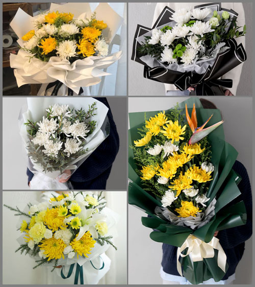 江苏泰州姜堰区溱潼镇读书址村白事花束代送